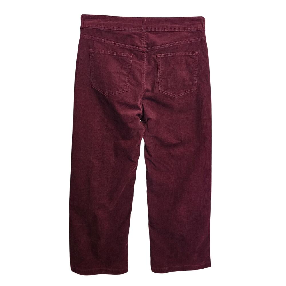 Gap Corduroy Pants Womens 16L Red High Stride Wide Leg High Rise Stretch Retro - Picture 2 of 11